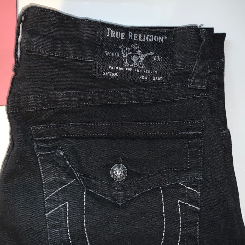 True Religion Jeans Ricky Straight All Black